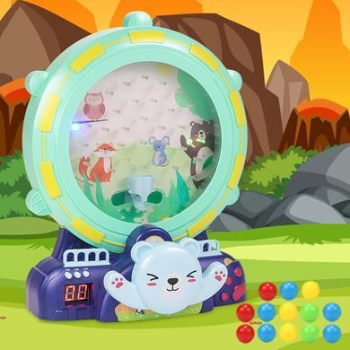 Игра для сбора шариков (2 цвета, мелодия, звуки, подсветка, таймер, считает баллы, шарики в коробке) 6640 A