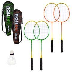 Бадмінтон арт. BD23626 (50шт) 2 ракетки нейлон+ волан у чохлі 65 см,2 колори BD23626 фото