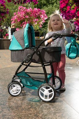 Коляска для кукол 2 в 1 Carrello Avanti 9662 PINK Розовая
