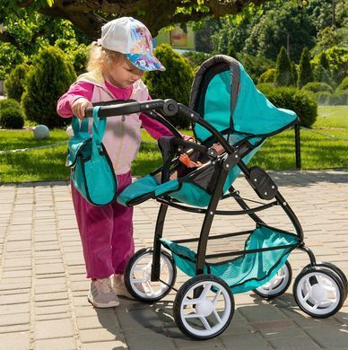 Коляска для кукол 2 в 1 Carrello Avanti 9662 PINK Розовая