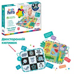 Килимок ігровий двосторонній Kids Hits (тактильні елементи, дзеркало, яскраві стрічки, розмір 79,5х70см) KH06/005 KH06/005 фото