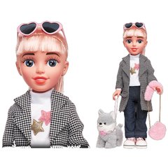 Лялька Beauty Star Fashion Girl з вихованцем (висота 46см, сумочка, аксесуари) KH33/001 Kids Hits