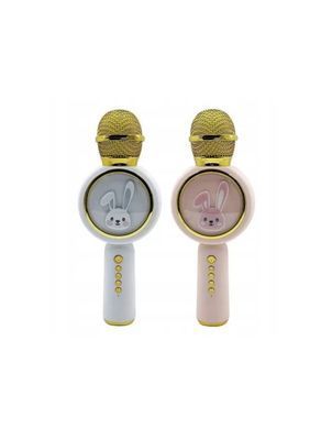 Бездротовий мікрофон колонка (висота 23см, акумулятор, USBзарядне, світло, 2 кольори, в коробці) X6