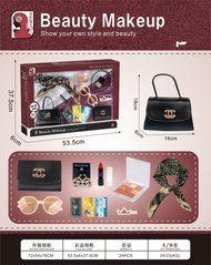 G560279-S2 Дитячий ігровий набір аксесуарів &laquo;Beauty Makeup&raquo; сумочка, платок, окуляри, палетка тіней, гаманець, обруч для волосся, помада, сережки,