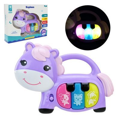 Фортепианная музыка. Art.pl-724-28 (120pcs/2) Koryka, «Play and Study», Battery, украинский язык, звуки, песни, RR 15*11 см, в Box.3*4,2*15 см.