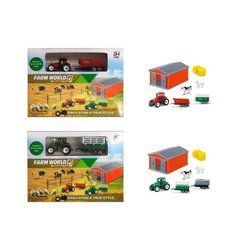 Набор из арт. 798-A175 (96шт/2) 2 вида,трактор,прицеп,животное, короб