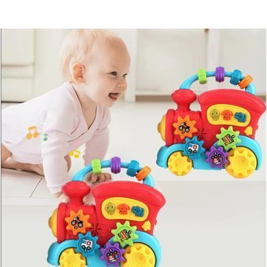 Дитяче музичне піаніно Паравозик (19см, музика, світло, шестерні, у коробці) 855-159A